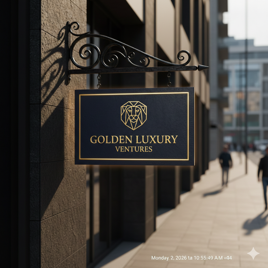 Services hanging blade signs